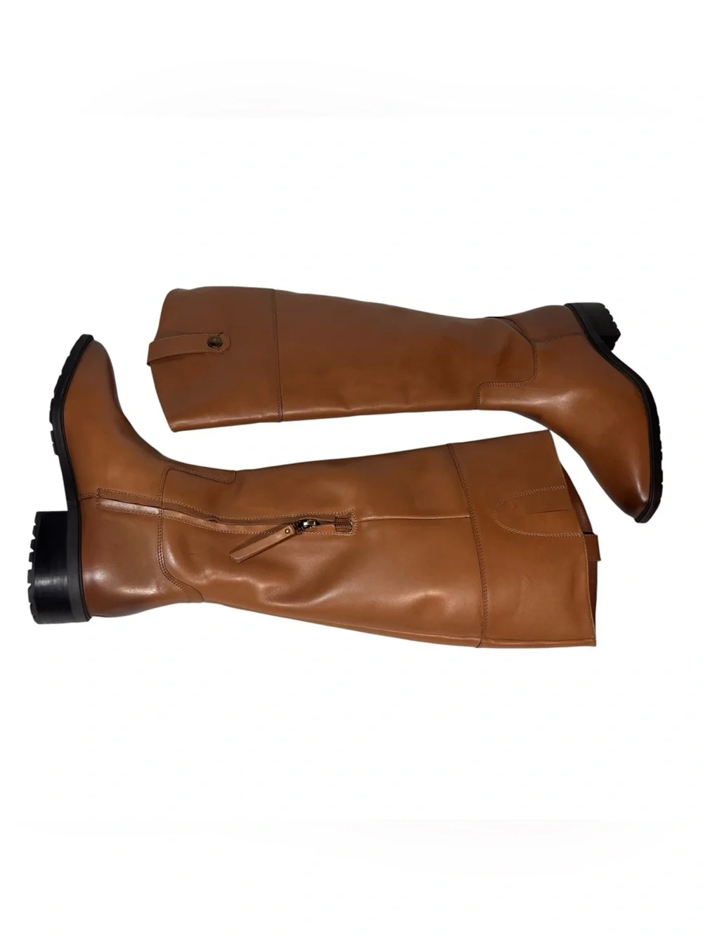 Sam Edelman Drina Leather Wide Calf Knee High Tall Riding Boots